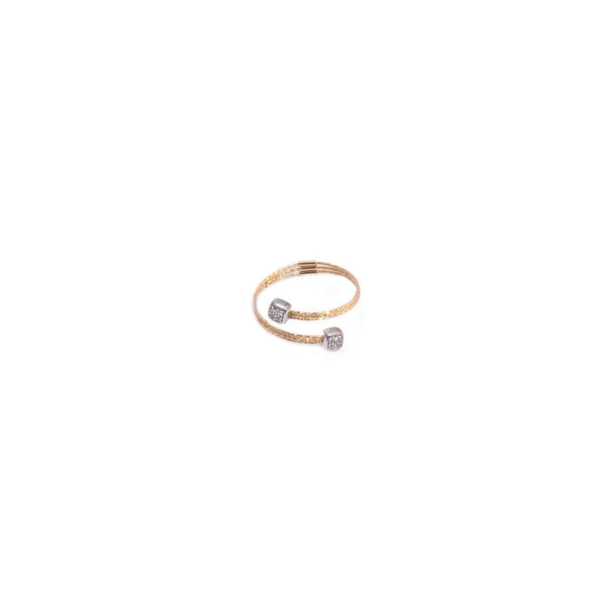 MUSA 1-Row Ring – Square Pavé