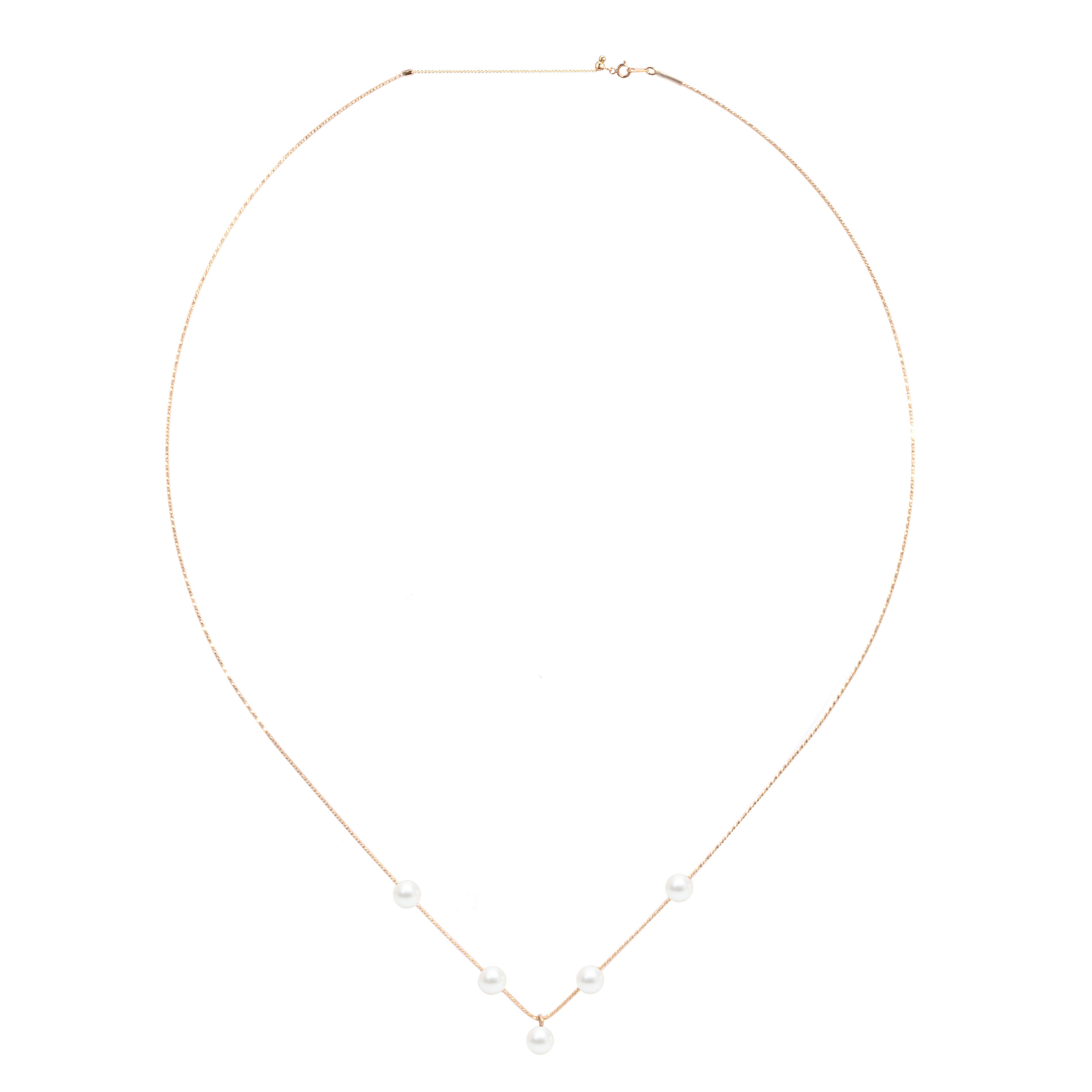 MIRA 5 Pearls Necklace